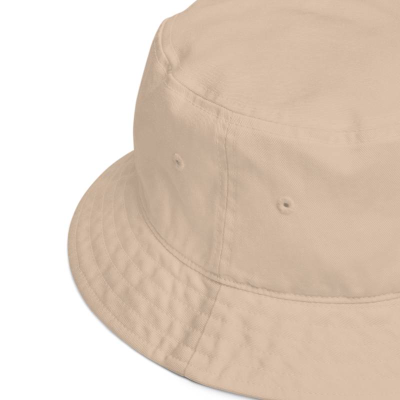 Meditation Bucket Hat – Unisex Organic Pure Cotton Summer Hat | Meditate Medication Clothes (Black Text) - Image 4