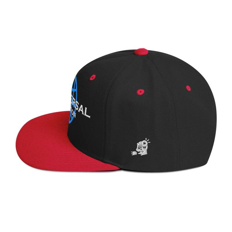 Multiversal Simulation Snapback Cap – Unisex Holographic Universe Clothes (White Text) - Image 15