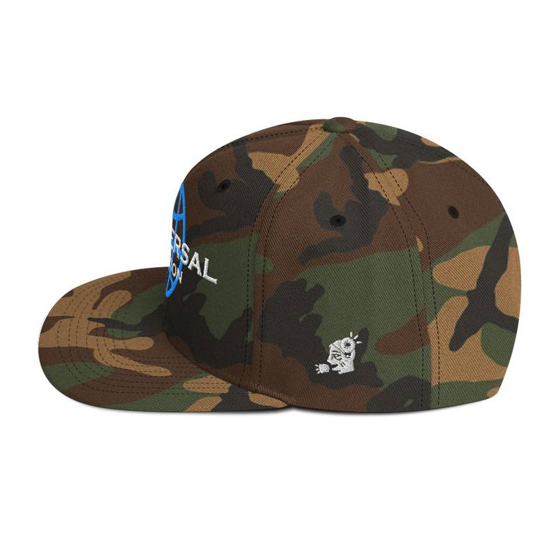 Multiversal Simulation Snapback Cap – Unisex Holographic Universe Clothes (White Text) - Image 51