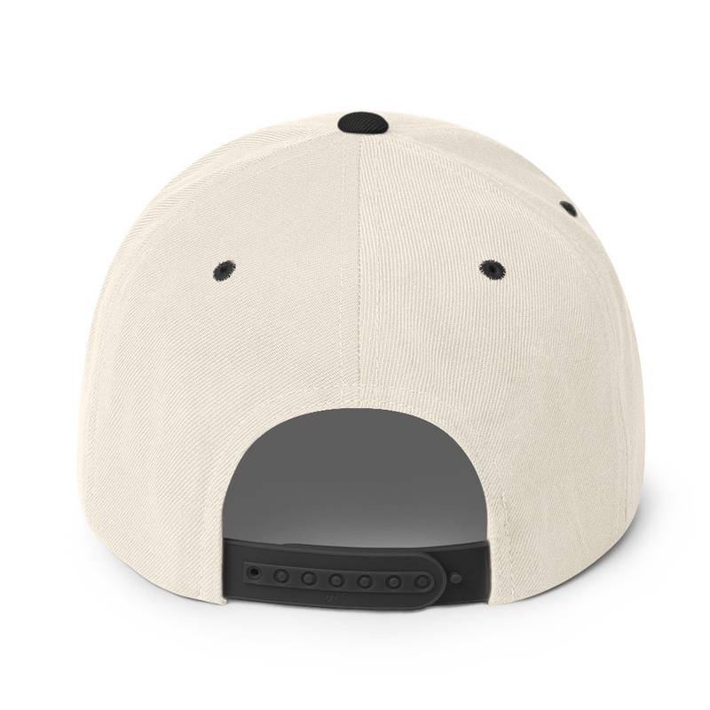 Holographic YOUniverse Snapback Cap – Holographic Universe Clothes Unisex (Navy Text) - Image 26