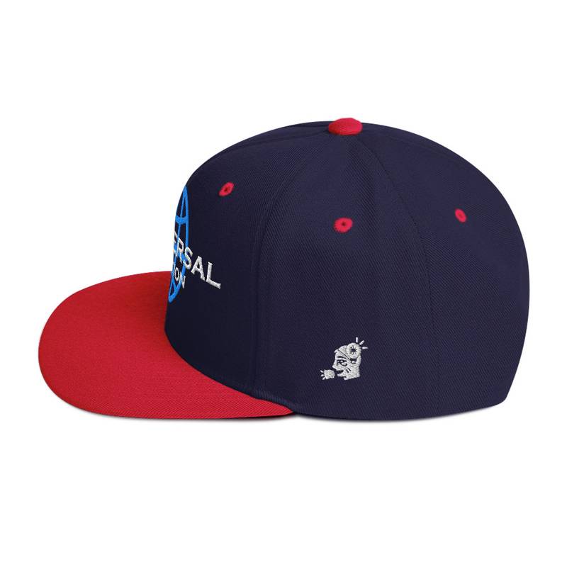 Multiversal Simulation Snapback Cap – Unisex Holographic Universe Clothes (White Text) - Image 39