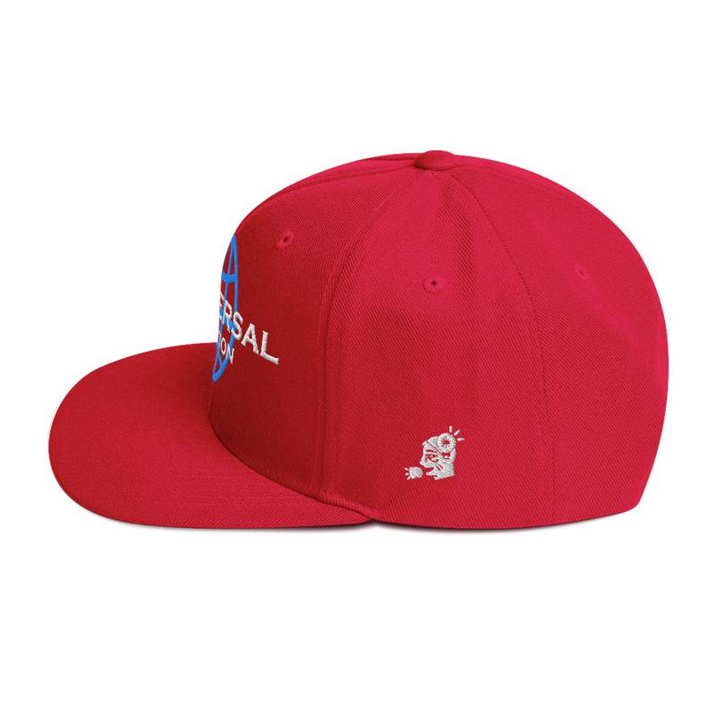 Multiversal Simulation Snapback Cap – Unisex Holographic Universe Clothes (White Text) - Image 47