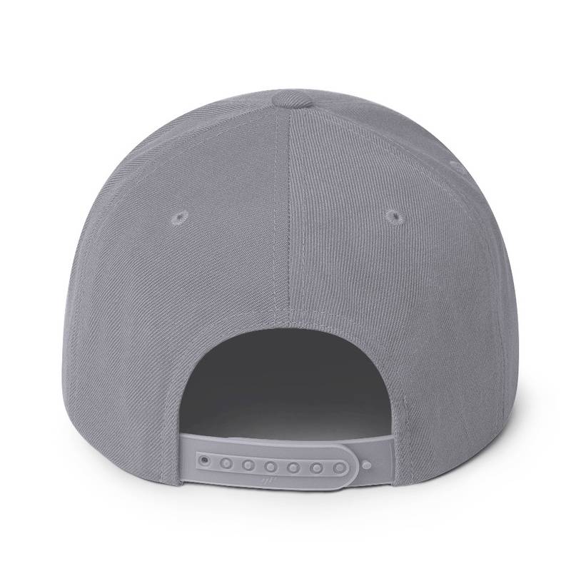 Holographic YOUniverse Snapback Cap – Holographic Universe Clothes Unisex (Navy Text) - Image 10