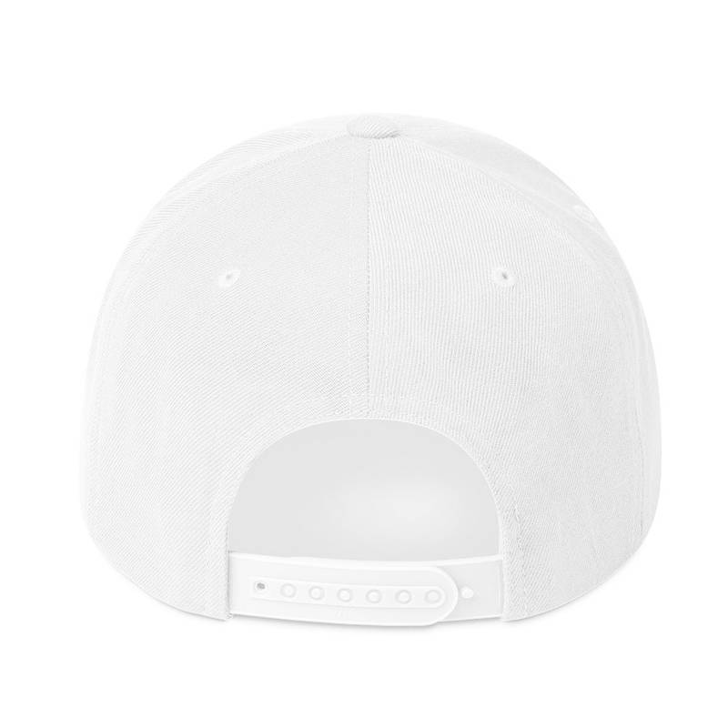 Holographic YOUniverse Snapback Cap – Holographic Universe Clothes Unisex (Navy Text) - Image 30