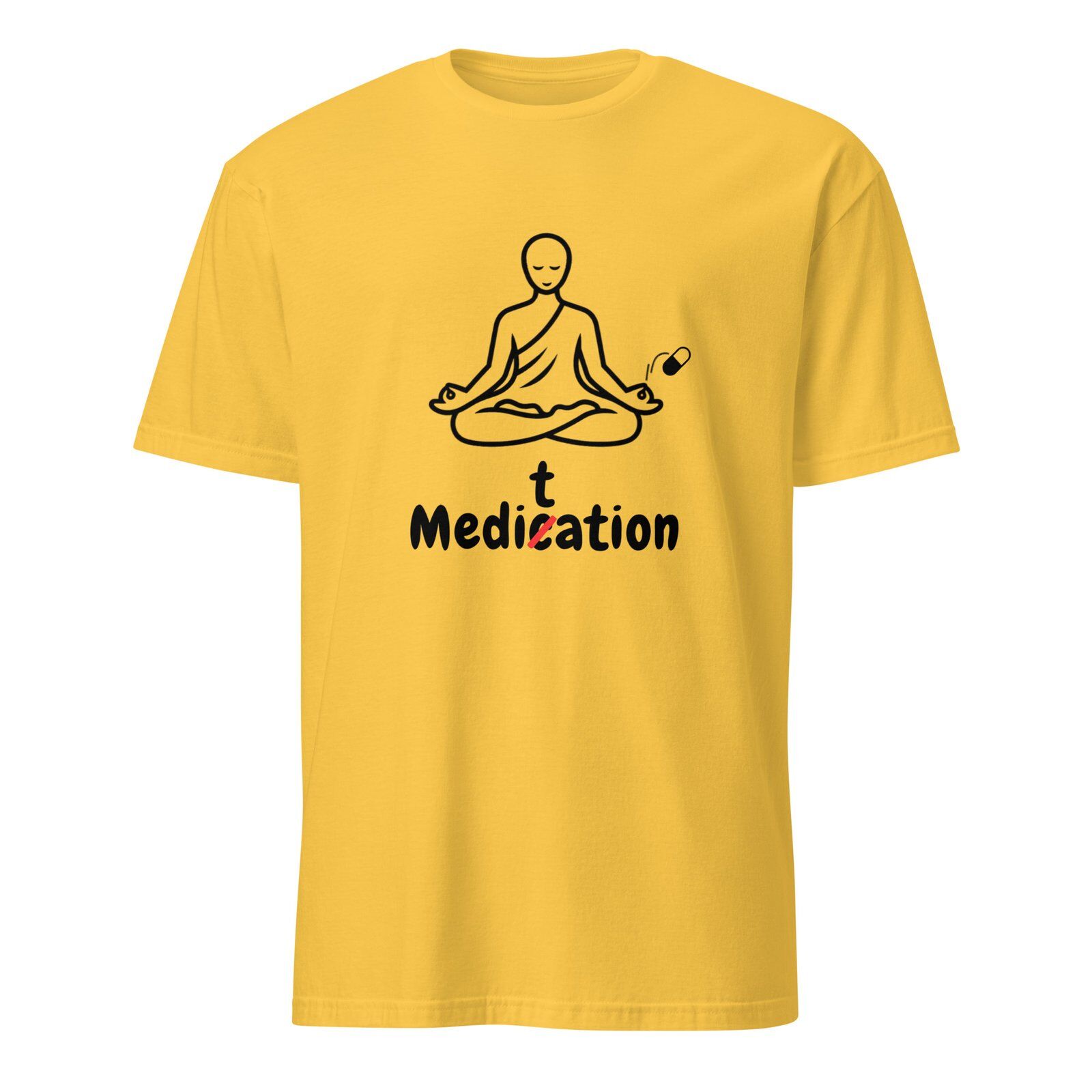 Meditation T-Shirt – Unisex 100% Cotton Meditate Medication Tee | Spiritual Clothes (Black Text) - Image 15