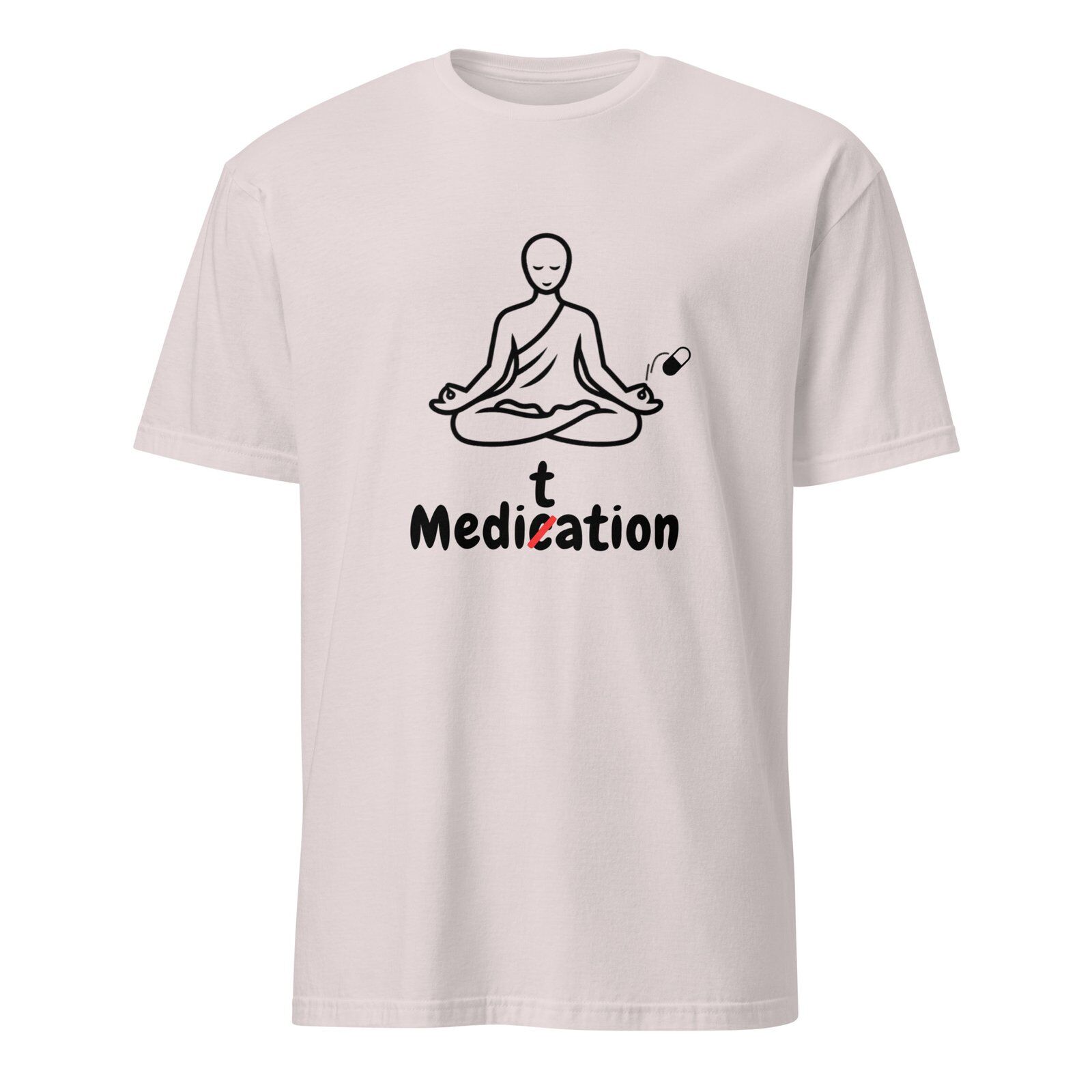 Meditation T-Shirt – Unisex 100% Cotton Meditate Medication Tee | Spiritual Clothes (Black Text) - Image 13