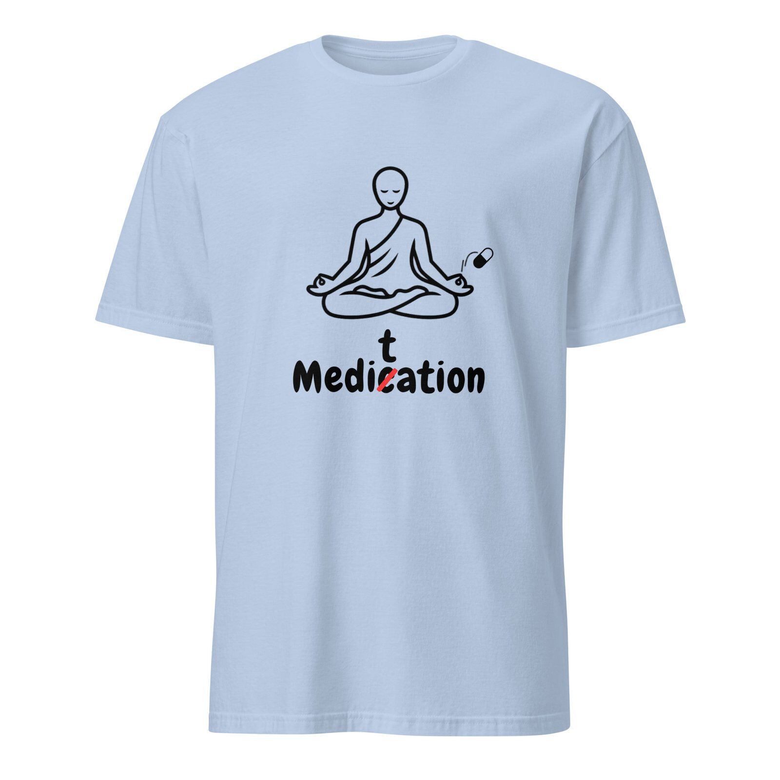 Meditation T-Shirt – Unisex 100% Cotton Meditate Medication Tee | Spiritual Clothes (Black Text) - Image 17