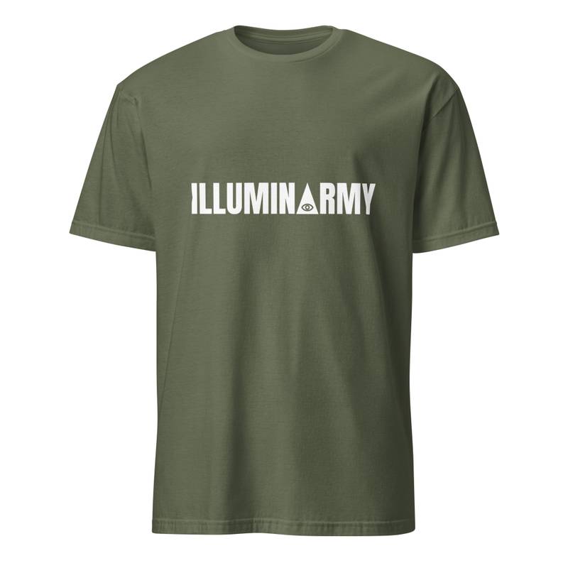 Illuminarmy T-Shirt – Unisex 100% Cotton Illuminati Tee | Inspirational Activist Clothes (White Text) - Image 9